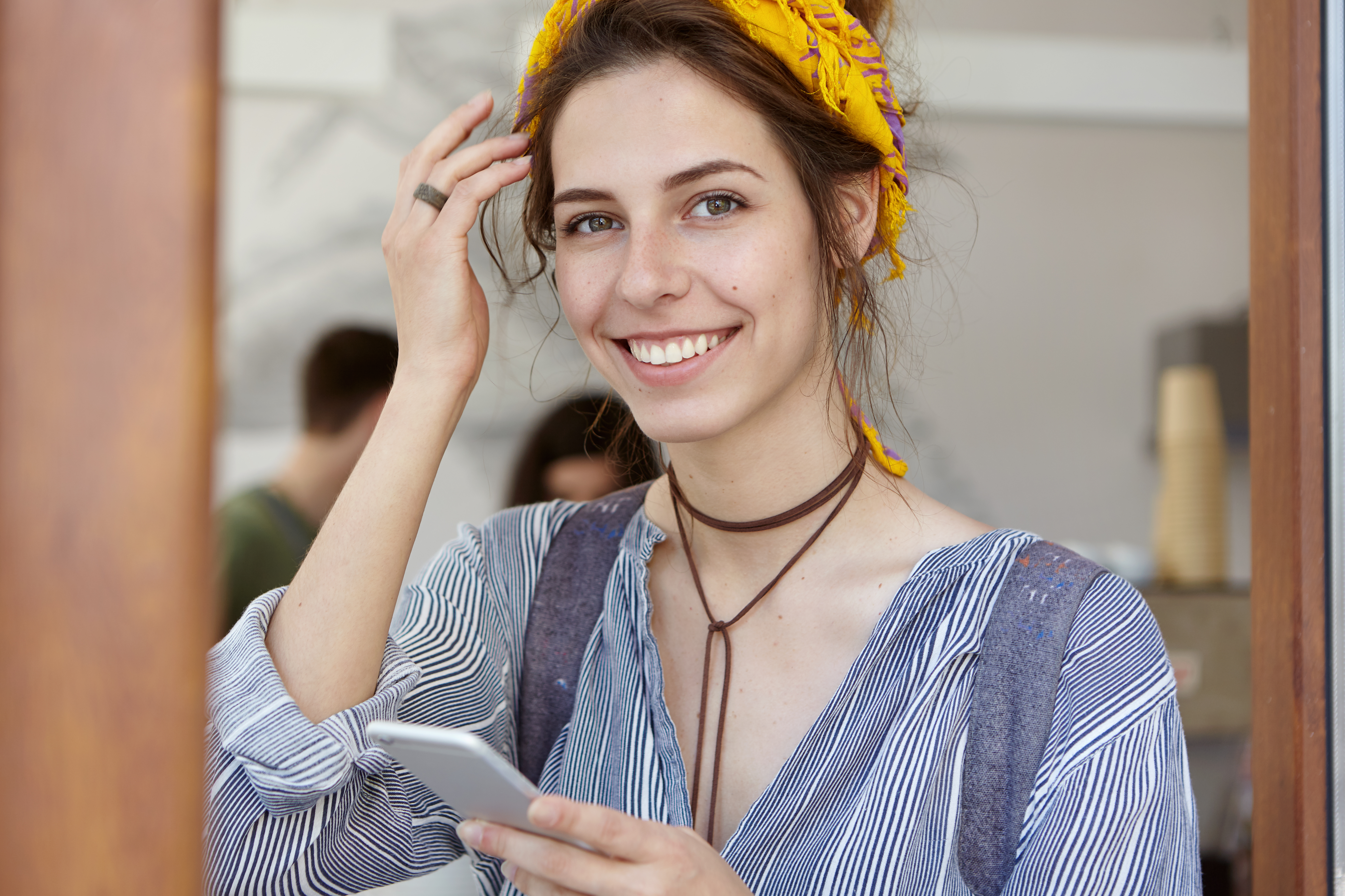 Person walking with purpose on a city street